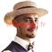 Chapeau Canotier,Guinguette,Chevalier, 1900 (paille)