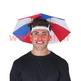 Chapeau Parapluie Supporters, Tricolore, Bleu, Blanc, Rouge