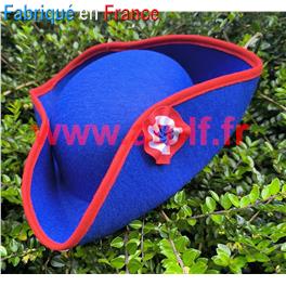 Tricorne r&eacute;volutionnaire  avec cocarde tricolore