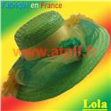 Chapeau Sainte Catherine "Lola" (paille)