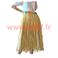 Pagne Hawaien, Tahitien naturel a fleurs (80cms)