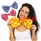 Noeud papillon g&eacute;ant &agrave; pois pour deguisement de clown 
