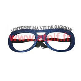 Lunette &agrave; paillettes "j'enterre ma vie de gar&ccedil;on" EVG - EVJF