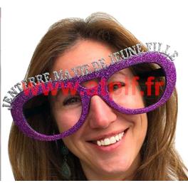Lunette &agrave; paillettes "j'enterre ma vie de Jeune Fille"  EVJF - EVG 