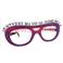 Lunette &agrave; paillettes "j'enterre ma vie de Jeune Fille"  EVJF - EVG 