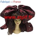 Coiffe Alsacienne bordeaux