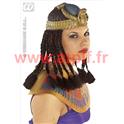 Coiffe de Cl&eacute;op&acirc;tre (latex) (avec cheveux)