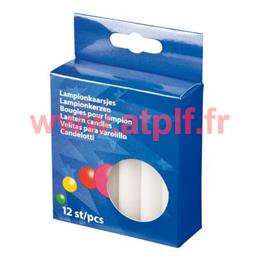 Boite de 12 Bougies pour lampions