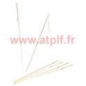 Sachet de 12 Batons porte lampion + attache métal