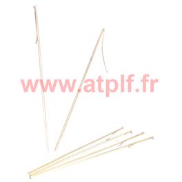 Sachet de 12 Batons porte lampion + attache m&eacute;tal
