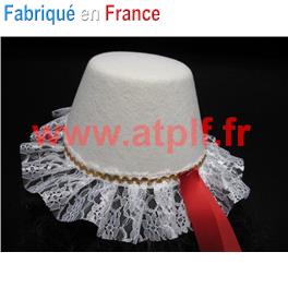 chapeau Auvergnate Adulte (feutre et dentelle)